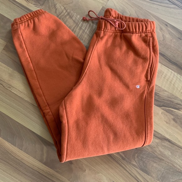 Champion Pants - Pumpkin orange Champion Reverse Weave joggers🧡FINAL SALE🧡
